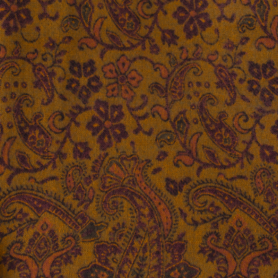 Akrylowa chusta / krata Freyja Purple-Khaki Large India