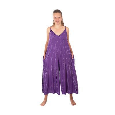 Długi batikowy kombinezon Nattawut Purple Thailand