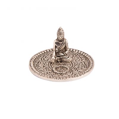 Metalowy stojak na kadzidełka Buddha