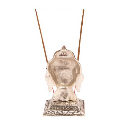 Metalowy stojak na kadzidełka Głowa Buddy India