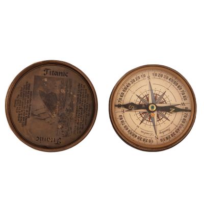 Retro mosiężny kompas Henry Hughes London 1941 - Crown India