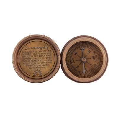 Retro mosiężny kompas Stanley London 1862 India