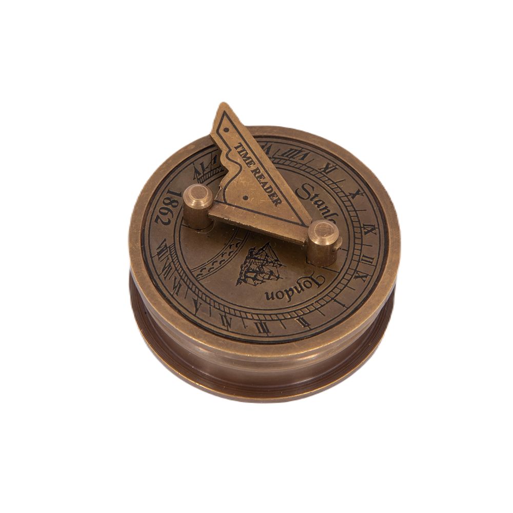 Retro mosiężny kompas Stanley London 1862 India
