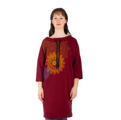 Bluza sukienkowa Alisha Burgundy | S/M, L/XL, XXL/XXXL