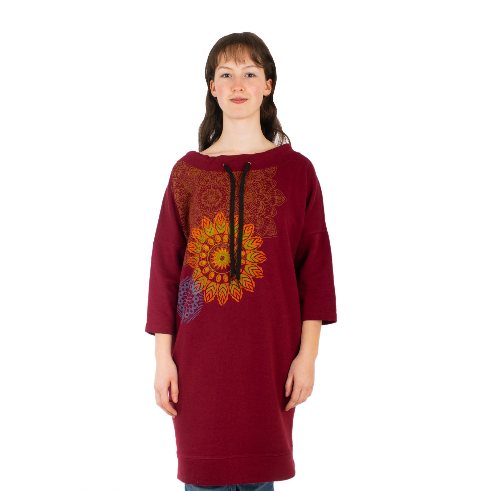 Bluza sukienkowa Alisha Burgundy Nepal