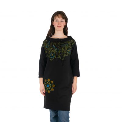 Bluza sukienkowa z mandalami Alisha Black | S/M, L/XL, XXL/XXXL