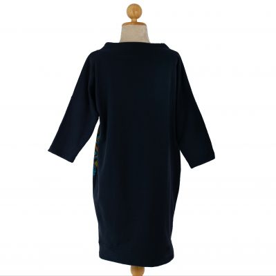 Bluza sukienkowa z mandalami Alisha Dark Blue Nepal