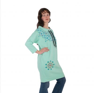 Bluza sukienkowa z mandalami Alisha Mint Green Nepal