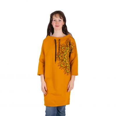Bluza sukienkowa z mandalami Alisha Mustard Yellow | S/M, L/XL, XXL/XXXL