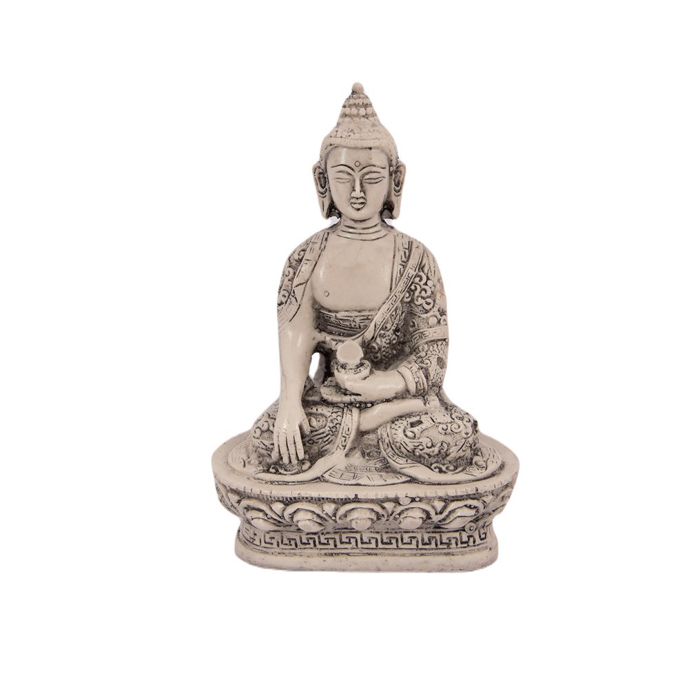 Statuetka z żywicy Biały Budda India