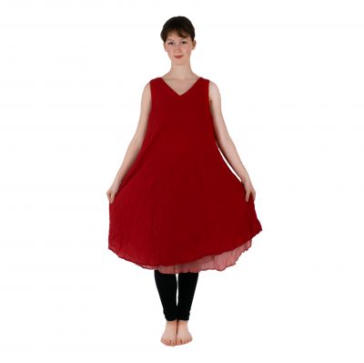 Sukienka letnia czerwona Dahlia Red | UNI