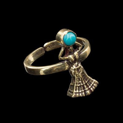 Pierścień na stopę z mosiądzu Nefertari Turkenit 1