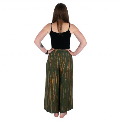 Spodnie zawijane batikowe Bayani Khaki Thailand