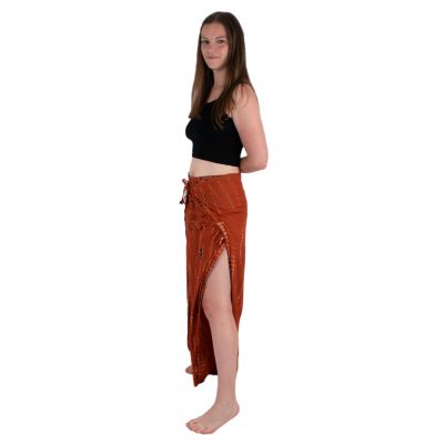 Spodnie zawijane batikowe Bayani Orange Thailand