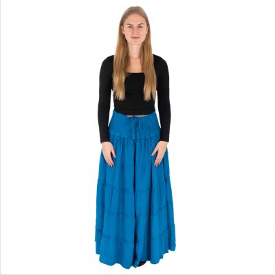 Długa spódnica etno / hippie Bhintuna Cobalt Blue niebieska Nepal