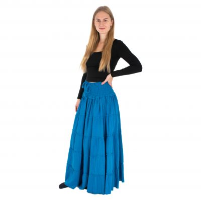 Długa spódnica etno / hippie Bhintuna Cobalt Blue niebieska | S/M, L/XL, XXL/XXXL