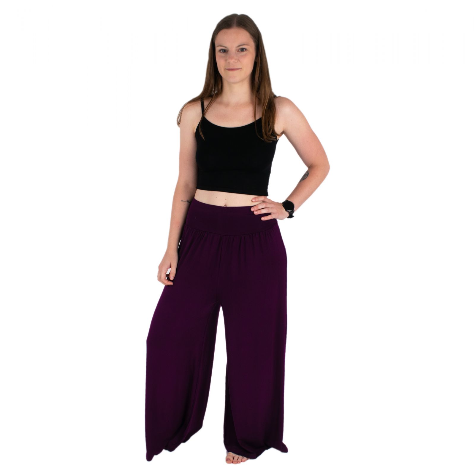 Szerokie spodnie / Kuloty Angelica Purple Thailand