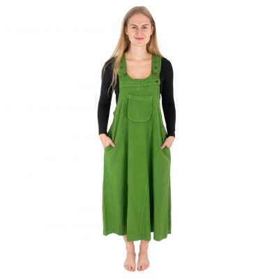 Bawełniana sukienka ogrodniczka zielona Jayleen Green | S/M, L/XL, XXL
