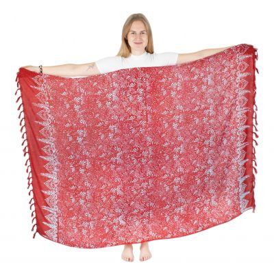 Batikowy sarong / pareo Ningrum Red