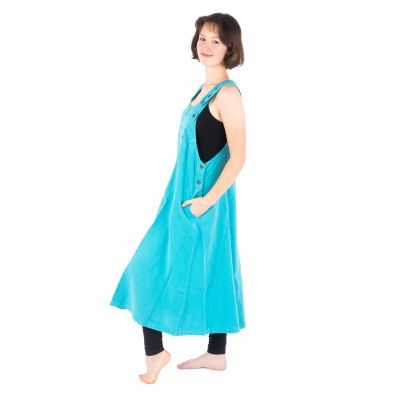 Bawełniana sukienka ogrodniczka jasnoniebieska Jayleen Pale Blue Nepal