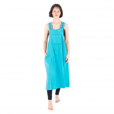 Bawełniana sukienka ogrodniczka jasnoniebieska Jayleen Pale Blue | S/M, L/XL