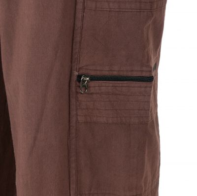 Męskie bawełniane spodnie brązowe Taral Brown Nepal