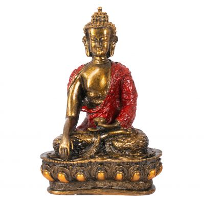 Statuetka z żywicy malowana Barwny Budda 28 cm