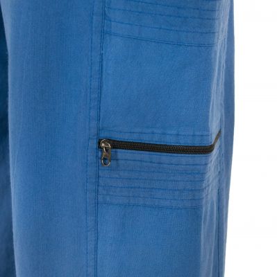 Męskie bawełniane spodnie niebieskie Taral Blue Nepal