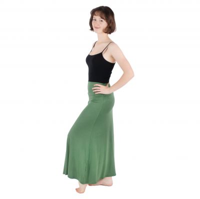 Długa spódnica w jednolitym kolorze Panjang Khaki Thailand