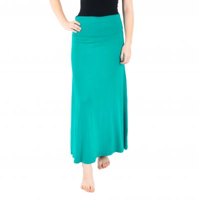 Długa spódnica w jednolitym kolorze Panjang Persian Green Thailand