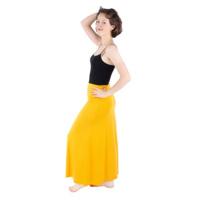 Długa spódnica w jednolitym kolorze Panjang Yellow Thailand