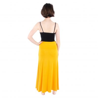 Długa spódnica w jednolitym kolorze Panjang Yellow Thailand