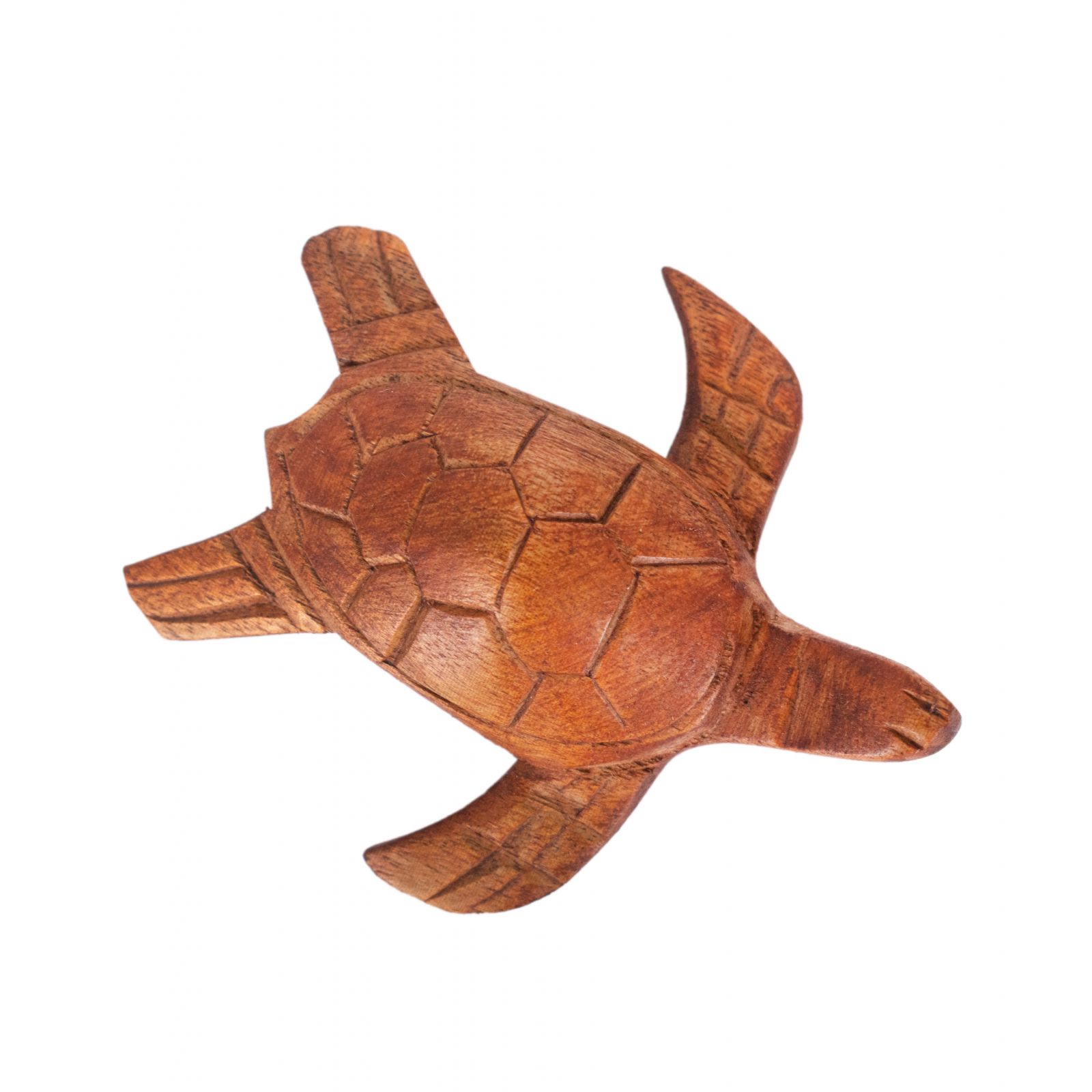 Drewniana figurka Mały żółw wodny Indonesia