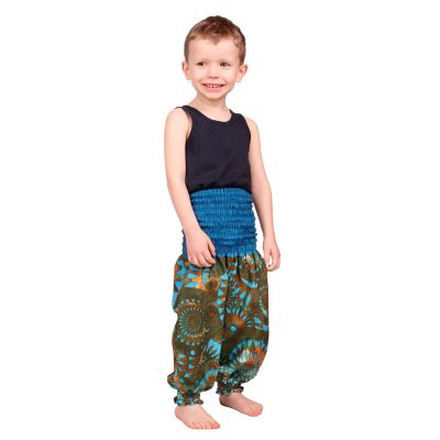 Bawełniane spodnie dziecięce haremowe Lagoon Gold | 4-6 lat, 6-8 lat