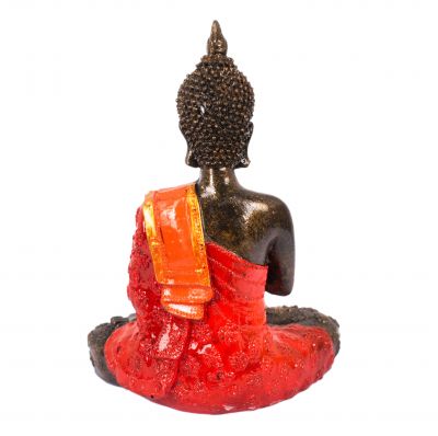 Statuetka z żywicy malowana Barwny Budda 20 cm Indonesia