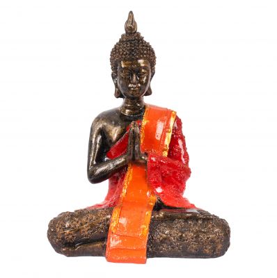 Statuetka z żywicy malowana Barwny Budda 20 cm