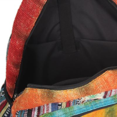 Plecak etniczny z konopi Słoń - kolorowy Nepal