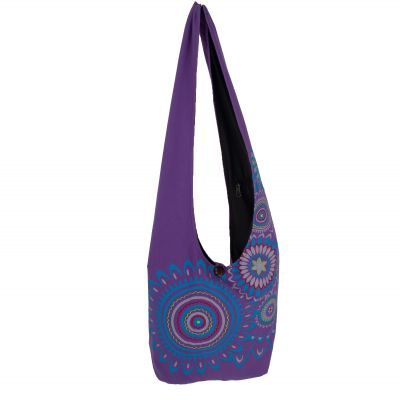 Torba orientalna z nadrukiem mandali Sunita Purple