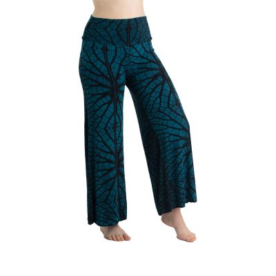 Szerokie spodnie / Kuloty Yvette Leaf Blue | UNI