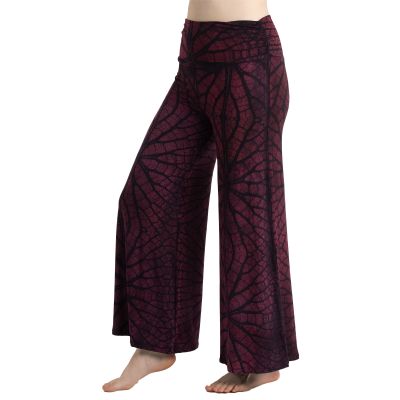 Szerokie spodnie / Kuloty Yvette Leaf Purple Thailand