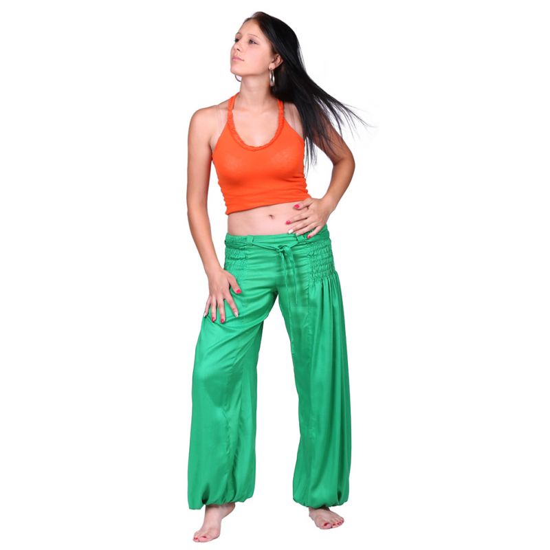 Spodnie Segi Green Rayon India