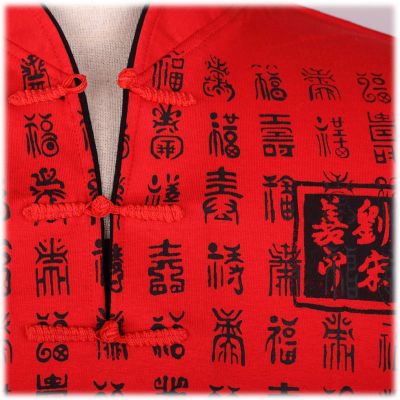 Orientalna koszula męska Emperor Pinyin Red Thailand