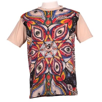 Koszulka Mirror - Eye Mandala Beige | XL