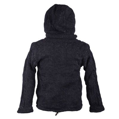 Czarny wełniany sweter Uplift Black Nepal