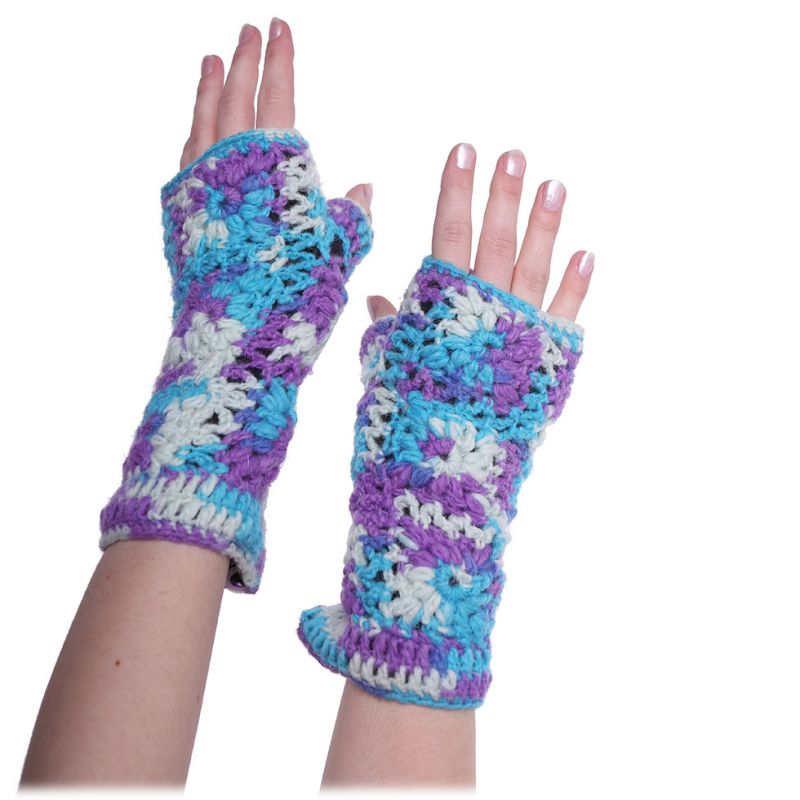 Wełniane rękawiczki bez palców Jendela Kalapani Nepal