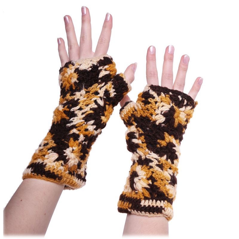 Wełniane rękawiczki bez palców Jendela Sagarmatha Nepal