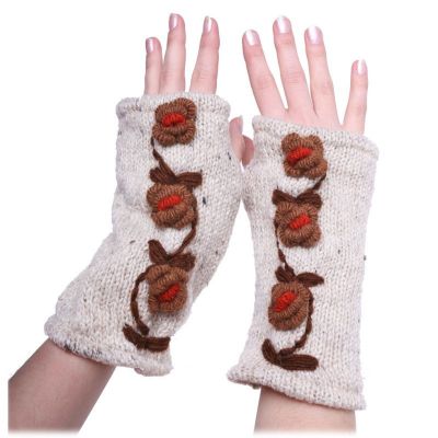 Wełniane rękawiczki bez palców Nona Dakshi